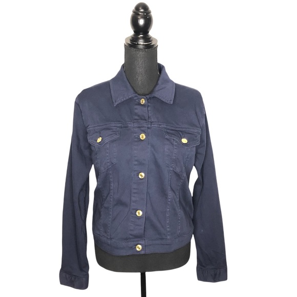 Michael Kors stretch denim jacket size XL